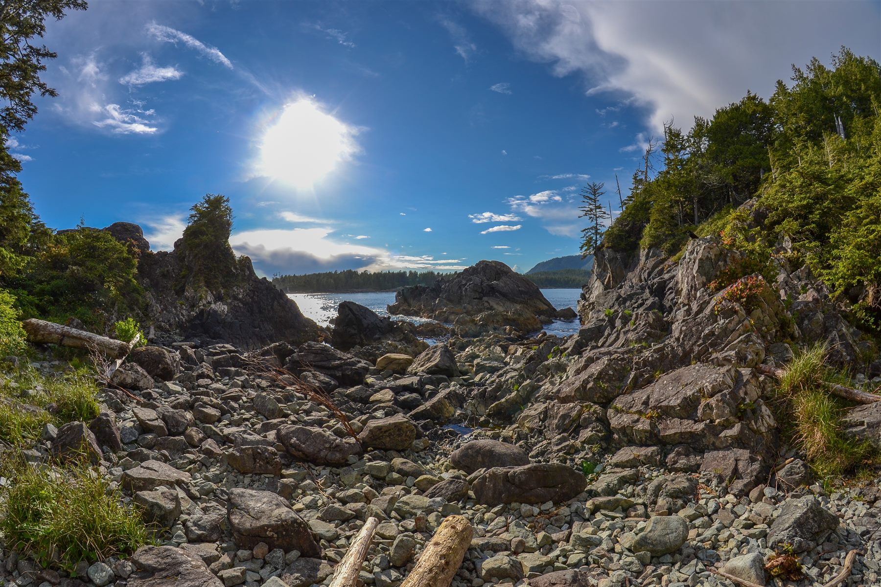 Hot Springs Cove area in British Columbia