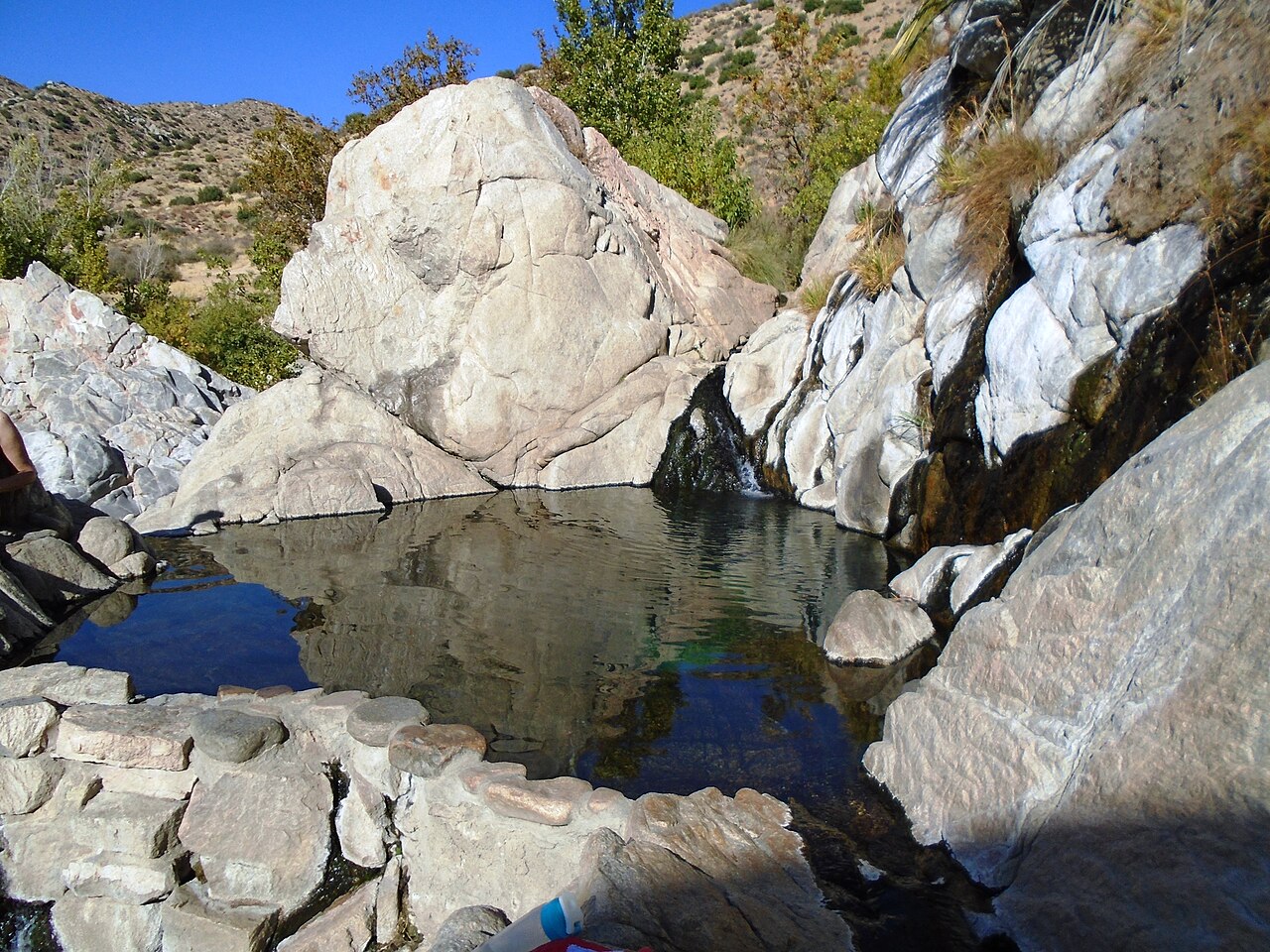 Natural hot pool at Deep Creek Hot Springs